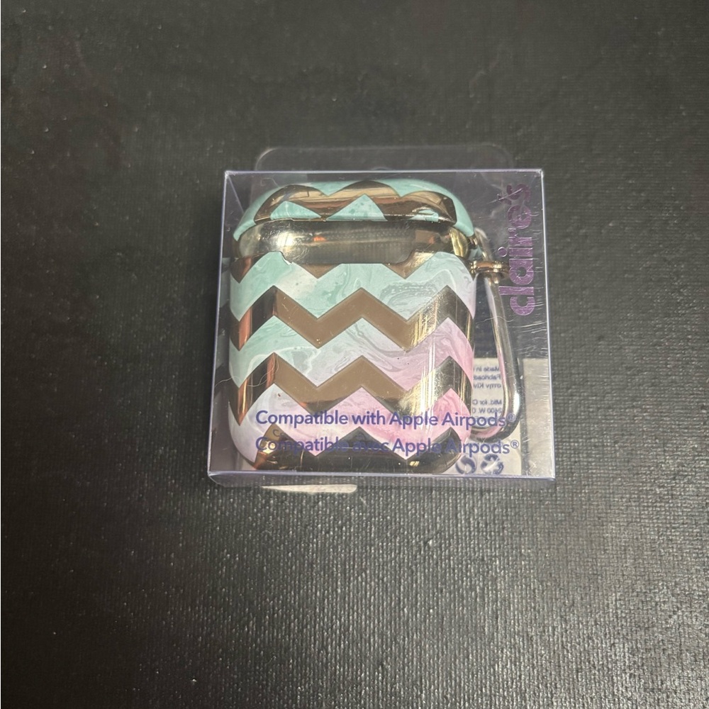 Claire's Brown and Blue Chevron Phone Case